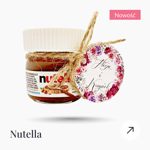 Kategoria Nutella personalizowana na wesele