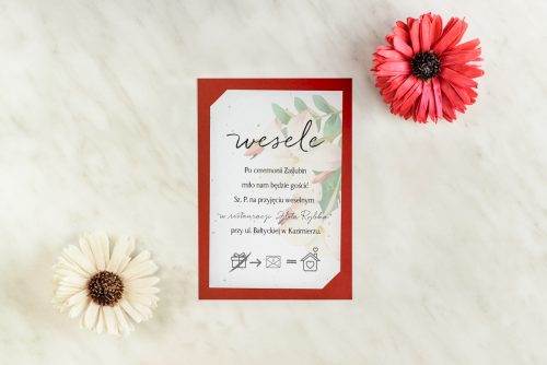 karteczka do zaproszenia ślubnego