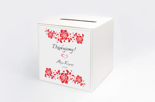 Personalizowane pudełko na koperty - Ornament wzór 2