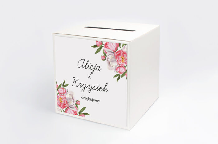personalizowane-pudelko-na-koperty-kwiatowe-tla-koralowe-kwiaty-papier-satynowany-pudelko-