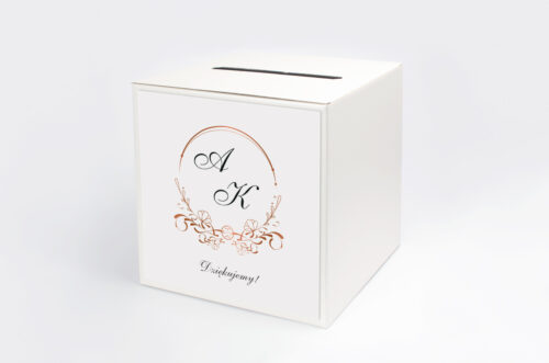 pudełko na koperty do zaproszenia minimalistyczne ornament