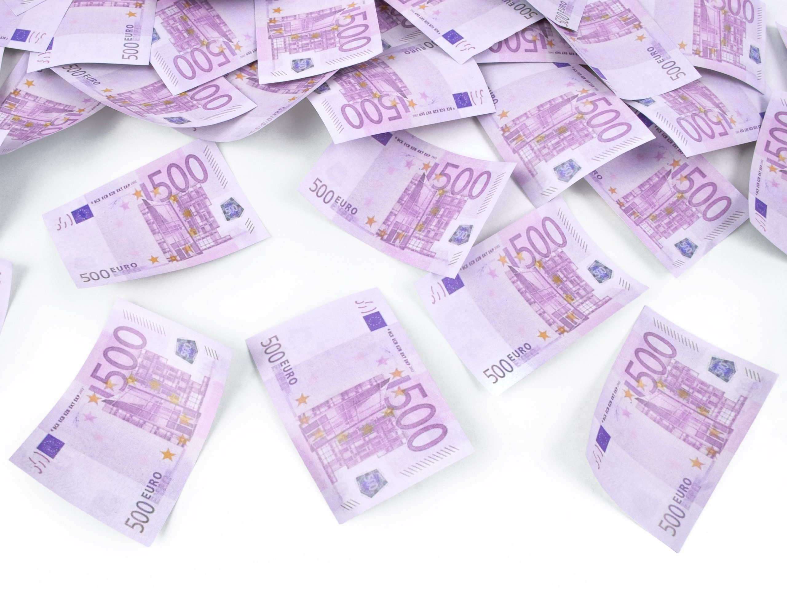 Dekoracje ślubne Strzelające konfetti - Banknoty 500 euro