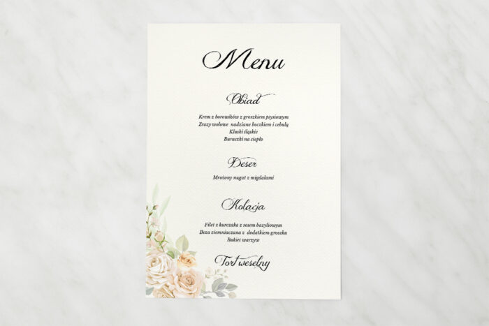 menu-kwiatowe-galazki-herbaciane-roze-papier-matowy