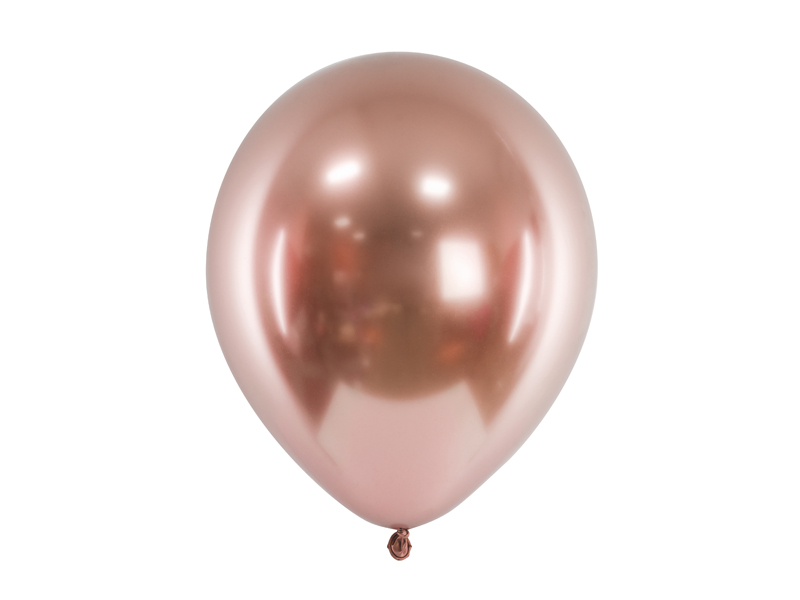 Dekoracje ślubne Balony Glossy 30cm, różowe złoto (1 op. / 10 szt.)