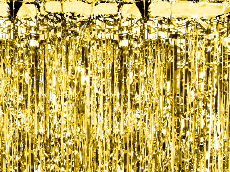 Dekoracje ślubne Kurtyna Party, złoty, 90 x 250cm