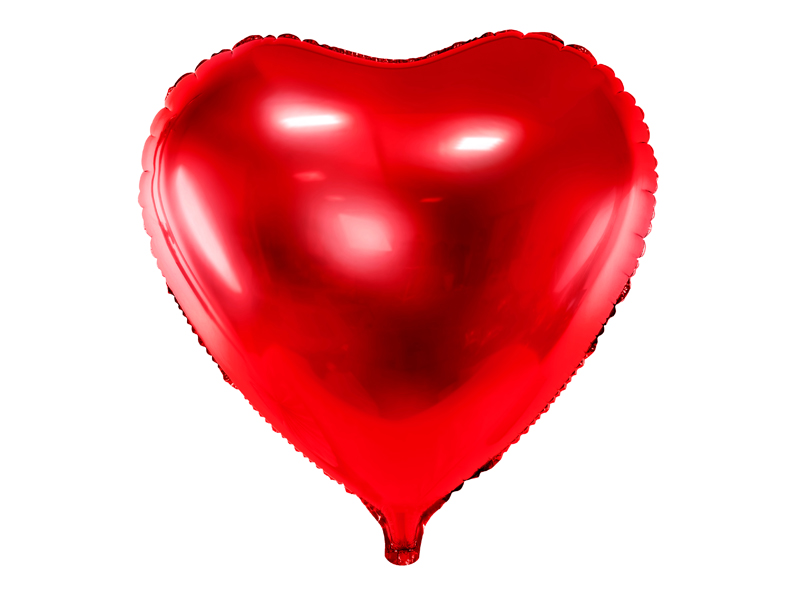 Baby Shower Balony Balon foliowy Serce, 61cm, czerwony