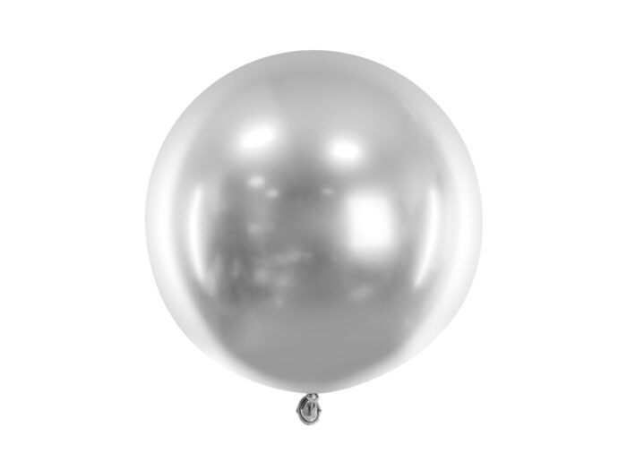 balon-okragly-glossy-60cm-srebrny