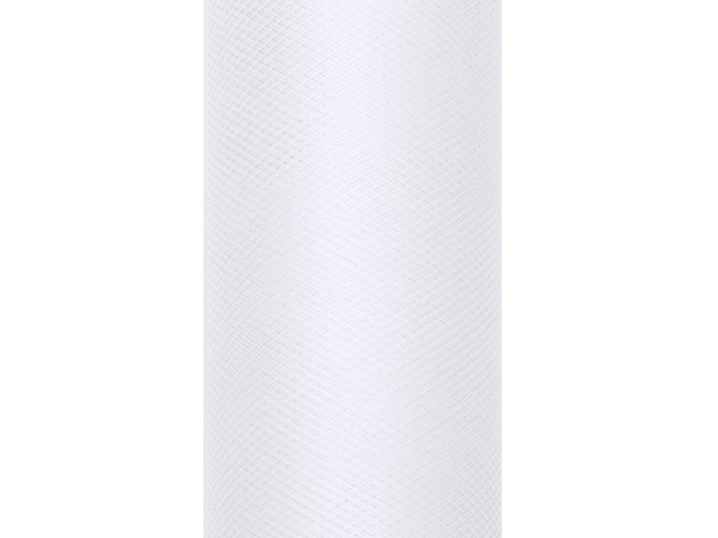 Dekoracje ślubne Tiul gładki, biały, 0,5 x 9m (1 szt. / 9 mb.)