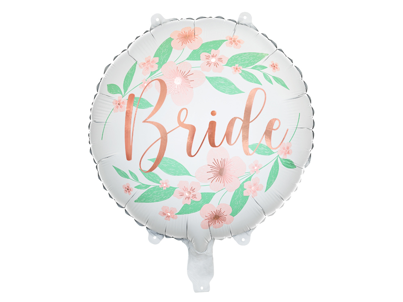 Balony na wesele Balon Bride kwiaty 45cm