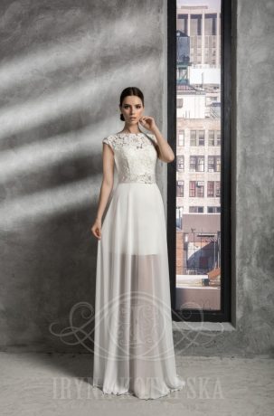 Suknie ślubne Zabudowana suknia ślubna Pyxis