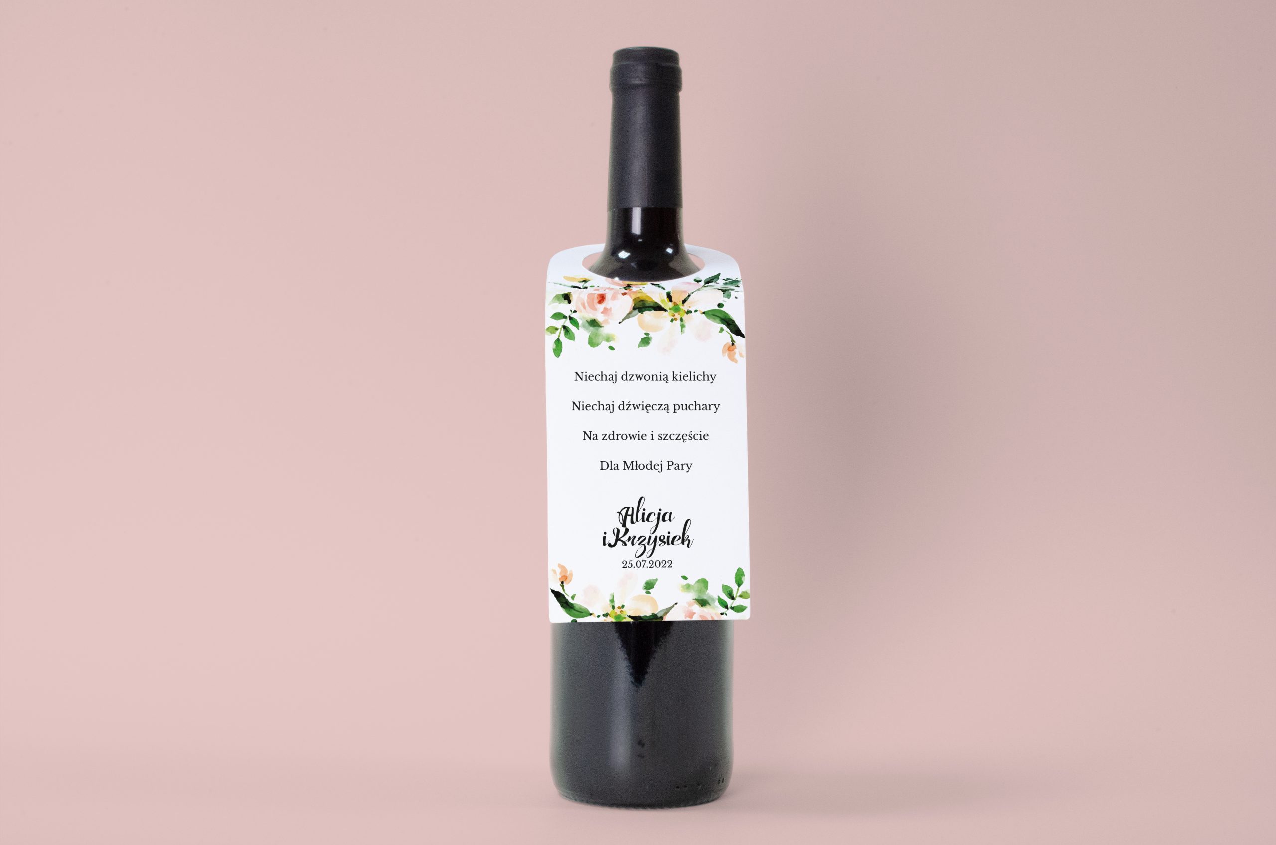 Dodatki ślubne Zawieszka na alkohol - Biała magnolia