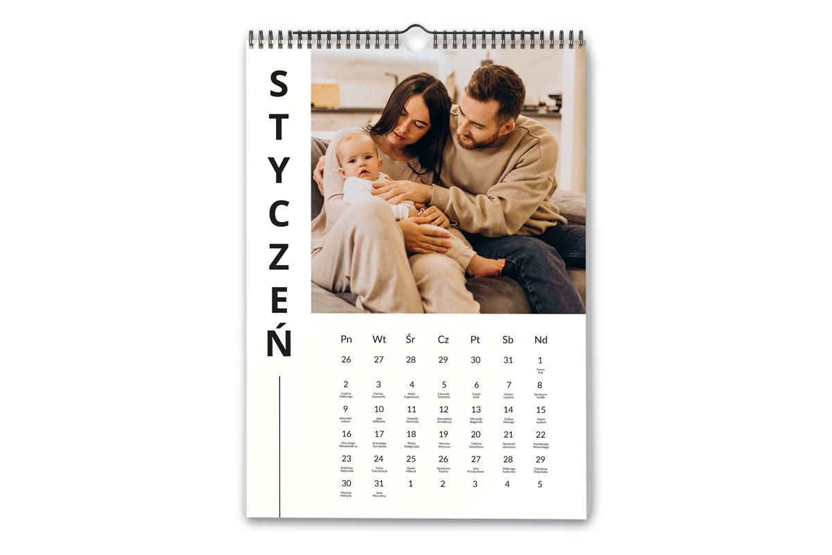 Fotokalendarz - prezent na dzień kobiet Fotokalendarz ścienny - wzór 17