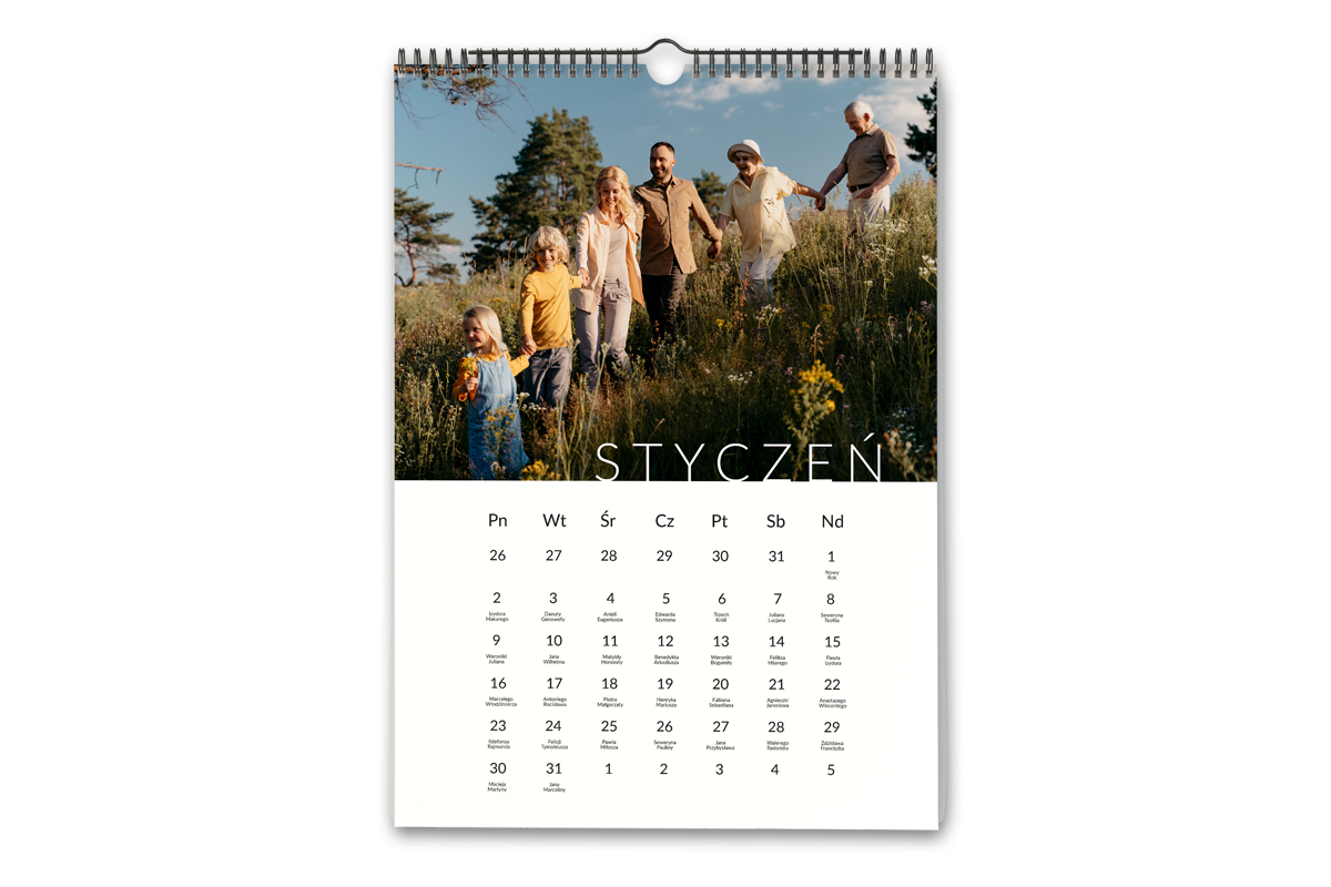 Fotokalendarz - prezent na dzień kobiet Fotokalendarz ścienny - wzór 18