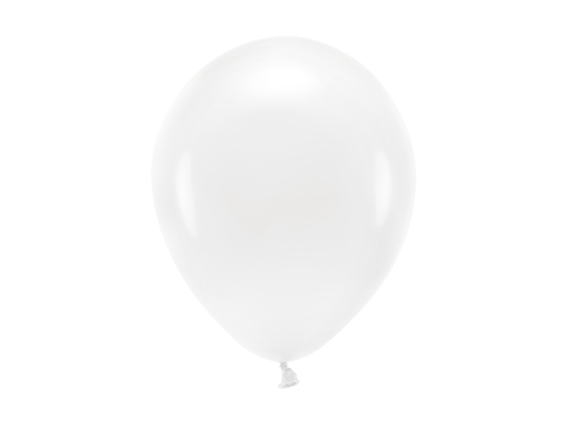 Balony na chrzest Balony Eco 26cm pastelowe, biały (1 op. / 10 szt.)
