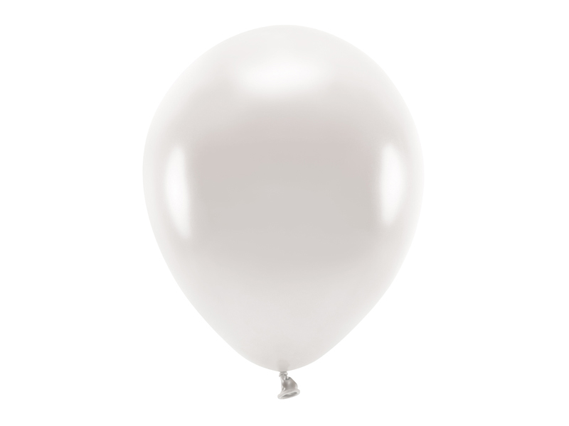 Balony na chrzest Balony Eco 30cm metalizowane, perłowy (1 op. / 10 szt.)
