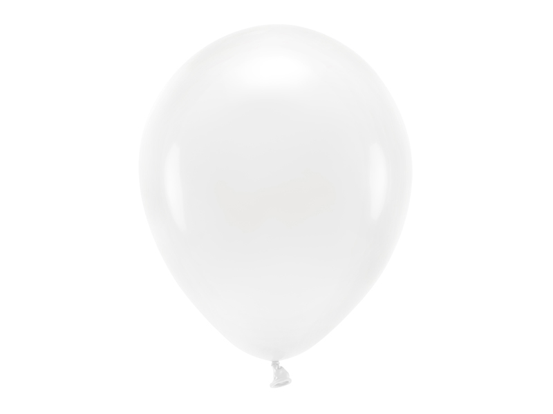 Balony na chrzest Balony Eco 30cm pastelowe, biały (1 op. / 10 szt.)