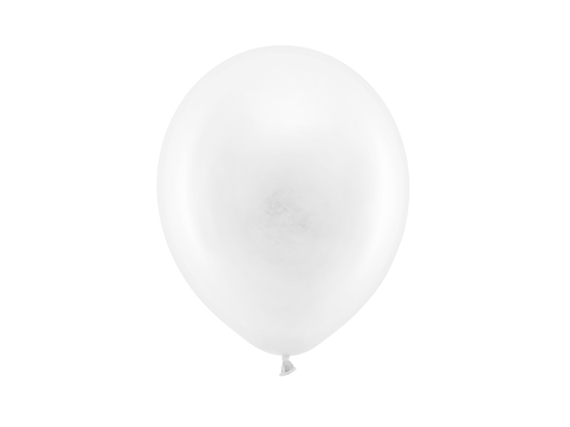 Balony na komunię Balony Rainbow 23cm pastelowe, biały (1 op. / 100 szt.)