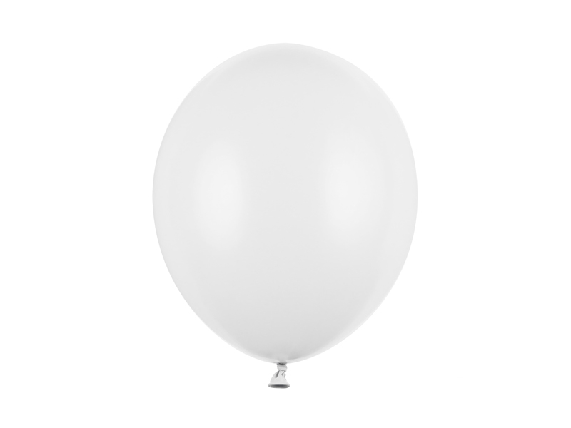 Balony na chrzest Balony Strong 30cm, Pastel Pure White (1 op. / 10 szt.)