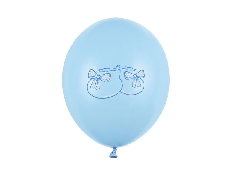 Balony na chrzest Balony 30cm, Bucik, Pastel Baby Blue (1 op. / 6 szt.)