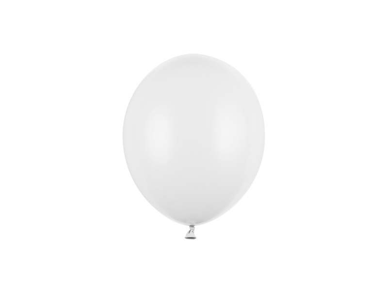 Balony na chrzest Balony Strong 12cm, Pastel Pure White (1 op. / 100 szt.)