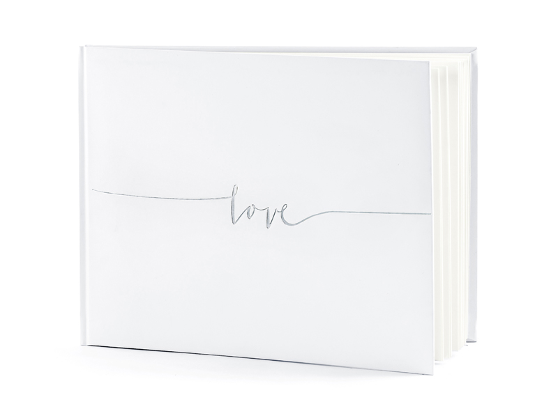 Księga Gości Klasyczna Księga Gości Love, 24x18,5cm, 22 kartki