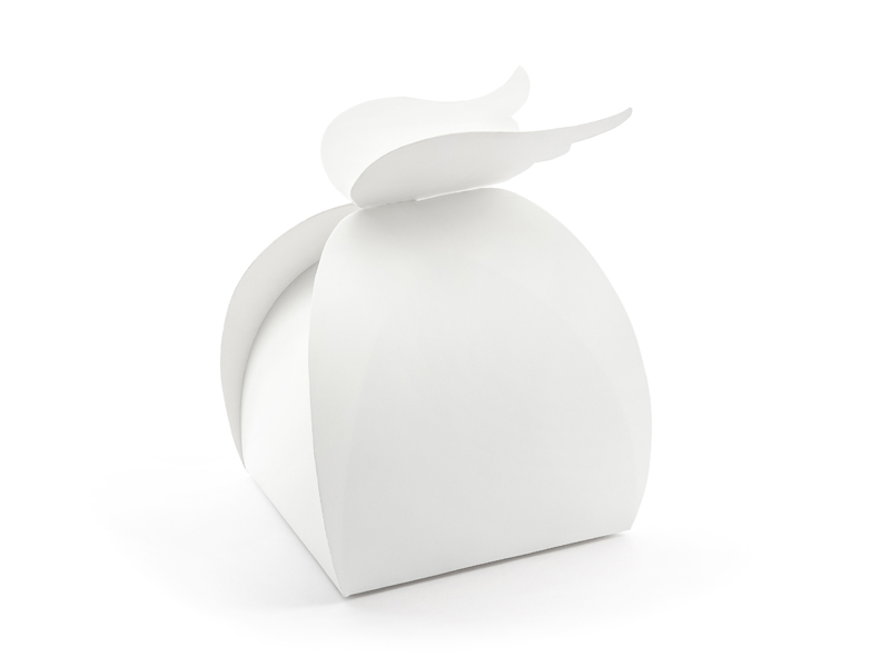 Gotowe pudełeczka Pudełka - Skrzydła, biały, 8,5x14,5x8,5cm