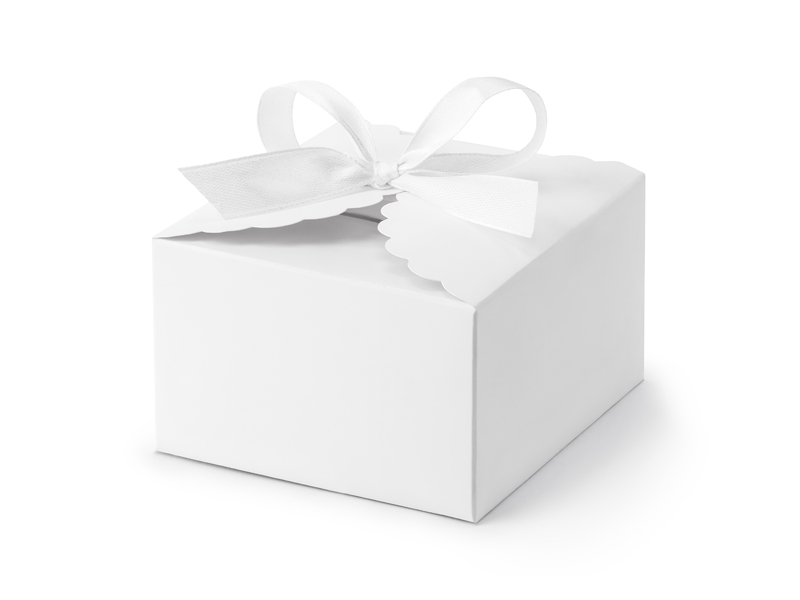 Gotowe pudełeczka Pudełeczka - Chmurka, biały, 8x7,5x4,5cm