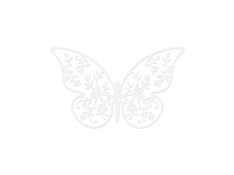 Dekoracje weselne Dekoracje papierowe Motyl, 6,5 x 4cm