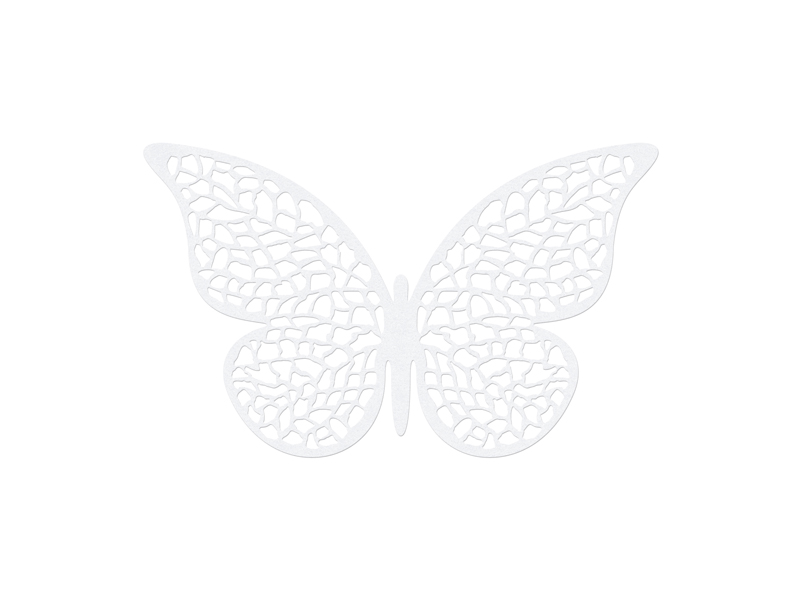 Dekoracje ślubne Dekoracje papierowe Motyl, 8 x 5cm