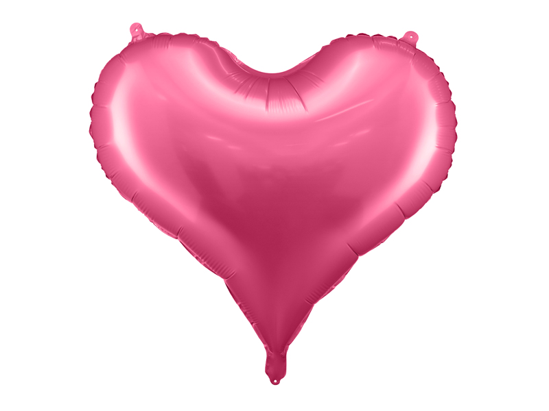 Baby Shower Dekoracje Balon foliowy Serce, 75x64,5 cm, różowy (1 op. / 1 szt.)