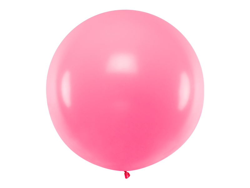 Baby Shower Dekoracje Balon okragły 1m, Pastel Pink (1 op. / 1 szt.)