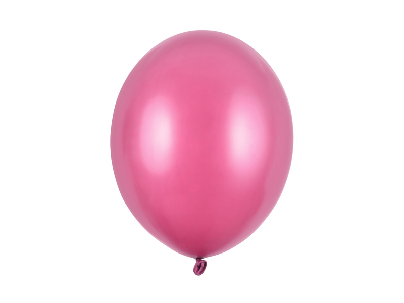 Baby Shower Dekoracje Balony Strong 30cm, Metallic Hot Pink (1 op. / 10 szt.)