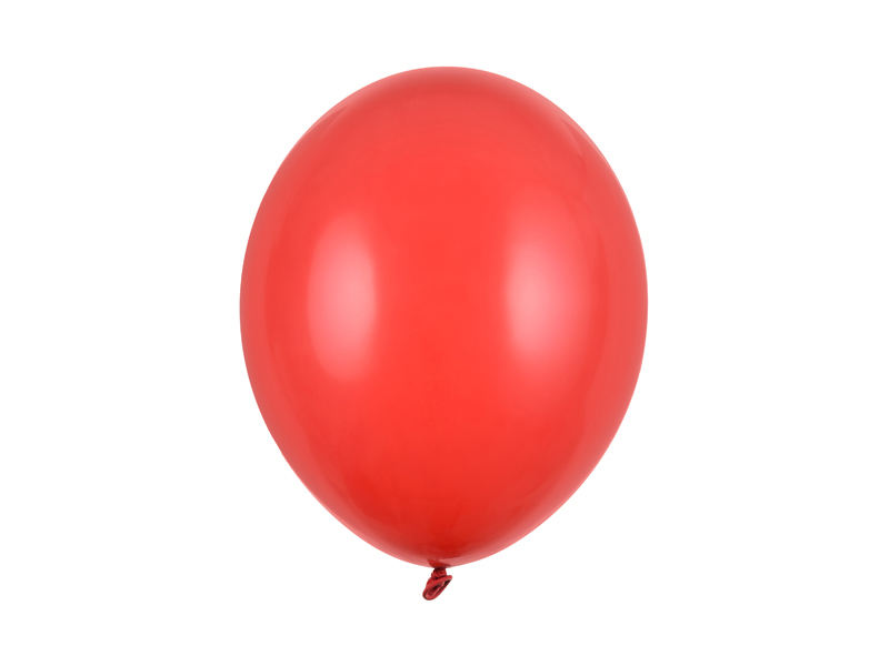 Baby Shower Dekoracje Balony Strong 30cm, Pastel Poppy Red (1 op. / 10 szt.)