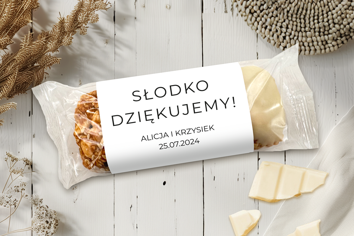 Baton Miodowy - Podziękowanie dla Gości Baton Miodowy – Podziękowanie dla Gości - Elegancki tekst