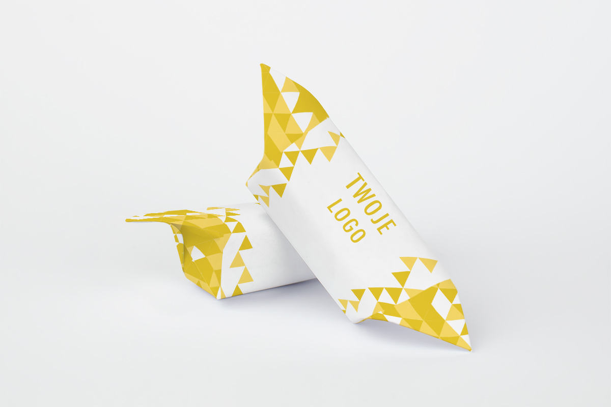 Dla firm Krówki - 1 KG - Reklamowe - Dla firm - Żółta Geometria
